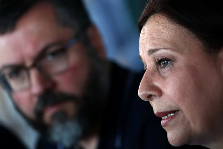 María Teresa Belandria: representante continua tendo status de embaixadora de Guaidó para o governo brasileiro (Ricardo Moraes/Reuters)