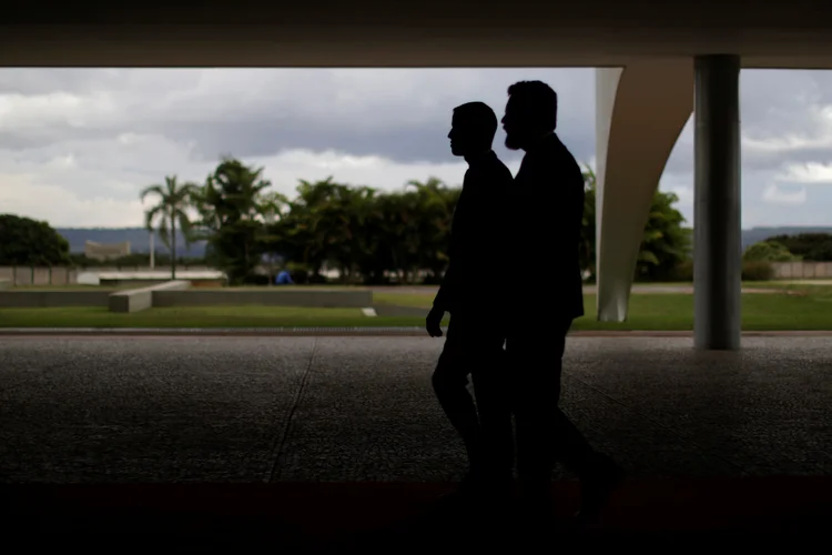 Juan Guaidó: o autoproclamado presidente interino da Venezuela chega ao Palácio do Planalto (Ueslei Marcelino/Reuters)