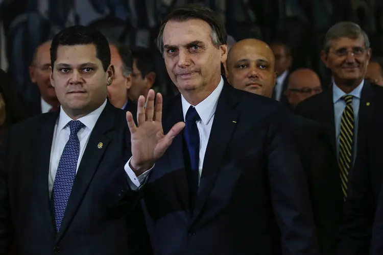Jair Bolsonaro: ideia do presidente é abrir diálogo com siglas que, mesmo fora da base aliada, podem dar votos para aprovar a reforma (Andre Coelho/Bloomberg/Bloomberg)