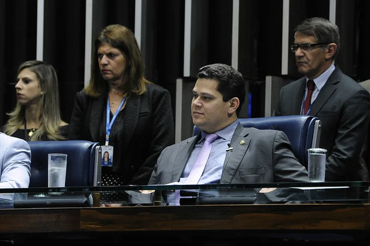 Davi Alcolumbre: presidente do senador e outros congressistas da Casa são alvos da Justiça (Agência Senado/Divulgação)