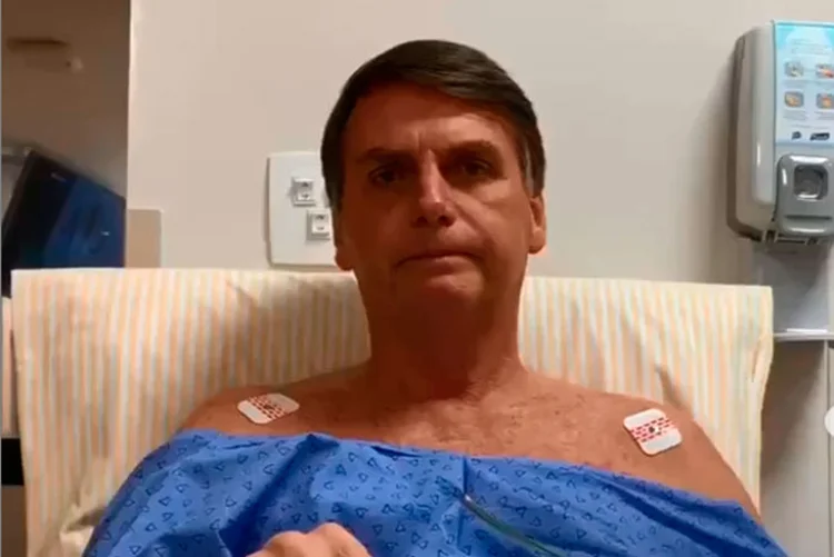 Bolsonaro: Presidente está internado desde o dia 28 de janeiro para retirada de bolsa de colostomia (Instagram/Reprodução)