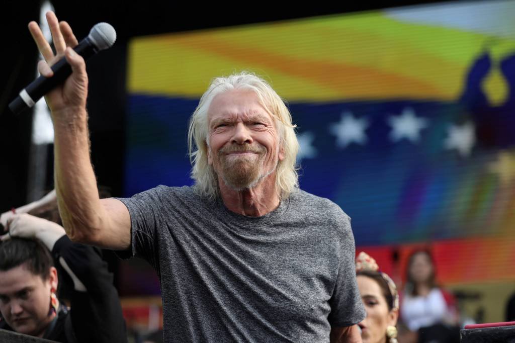 Richard Branson: Multimilionário é o responsável pela realização do concerto na fronteira  / Luisa Gonzalez/Reuters (Luisa Gonzalez/Reuters)