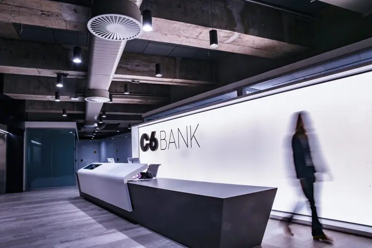 Sede do C6 Bank na avenida Nove de Julho, em São Paulo: banco digital supera 7 milhões de contas | Foto: C6 Bank/Divulgação (C6Bank/Divulgação)