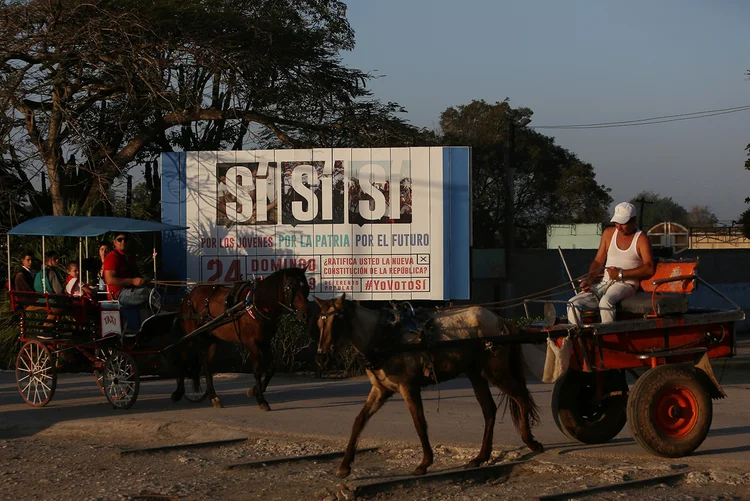 Cuba: novo documento afirma que "apenas no socialismo e no comunismo o ser humano alcança a dignidade plena" (Fernando Medina/Reuters)