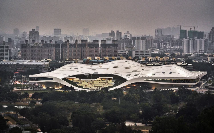Taiwan: Vista aérea do Centro Nacional de Artes em Kaohsiung (An Rong Xu/The New York Times)