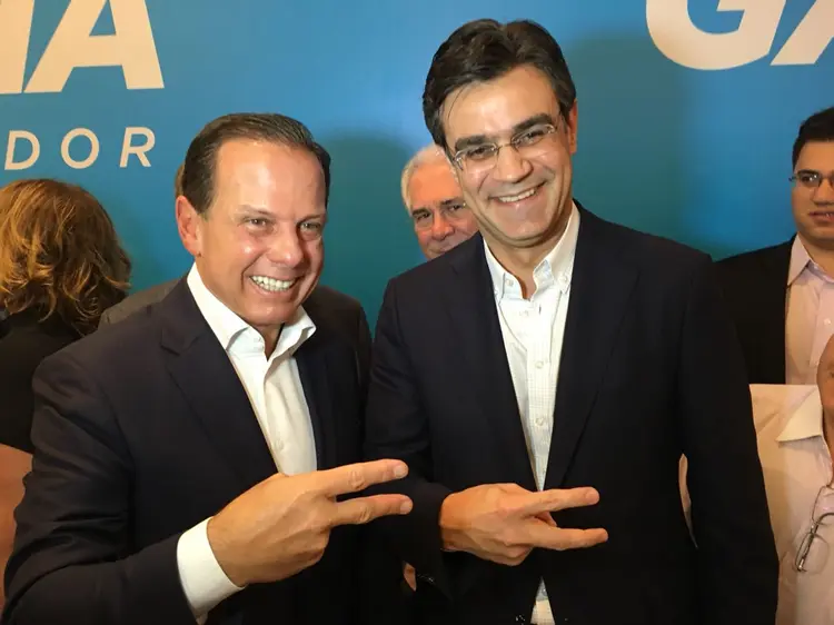 o governador de São Paulo, João Doria, e o vice, Rodrigo Garcia (Site da campanha de Rodrigo Garcia/Divulgação)