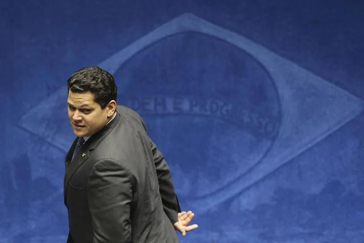 Plenário do Senado incia o processo de votação para escolha de seu novo presidente. Na foto, Davi Alcolumbre (Fabio Rodrigues Pozzebom/Agência Brasil)