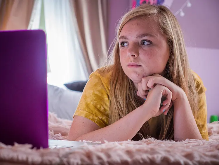 Elsie Fisher em "Eighth Grade" (2018): ignorado pelo Oscar, filme é grande vencedor do Writers Guild Awards (Sundance Institute pro/Divulgação)