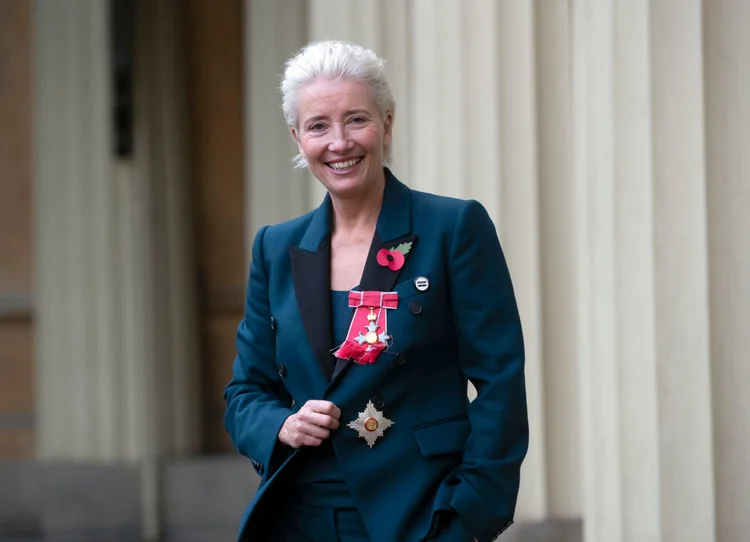 Emma Thompson: "Só posso fazer o que me parece correto nestes tempos difíceis de transição e de conscientização coletiva", escreveu a atriz de 59 anos (Steve Parsons - WPA Pool/Getty Images)