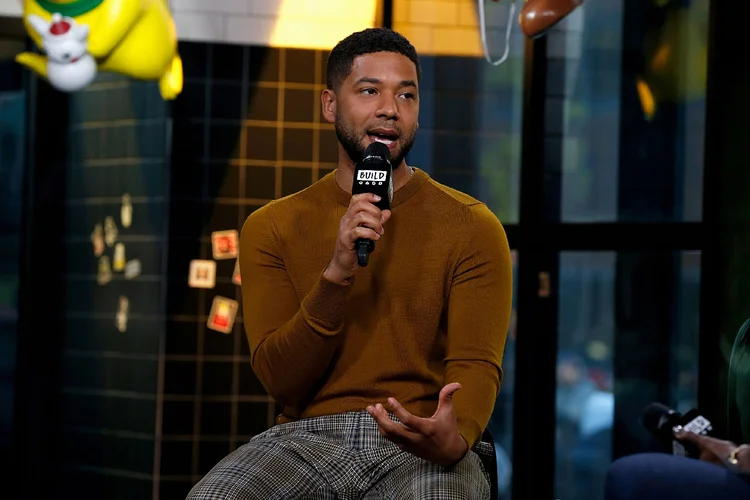 Jussie Smollett: polícia anunciou a detenção do ator, acusado de mentir por denunciar ter sido vítima de um ataque racista e homofóbico (Dominik Bindl/Getty Images)