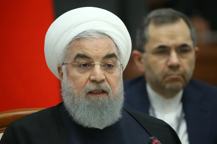 Hassan Rohani, presidente do Irã: país persa anuncia enriquecimento de urânio acima do limite estabelecido por um acordo nuclear de 2015 (Mikhail Svetlov/Getty Images)