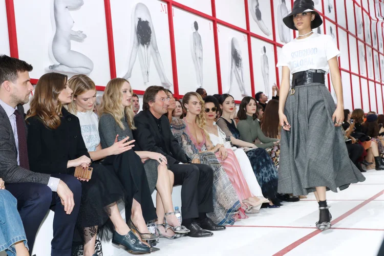 Dior em Paris: "A moda quer apoiar a mulher em todas as situações", disse a estilista (CBertrand Rindoff Petroff/Getty Images)