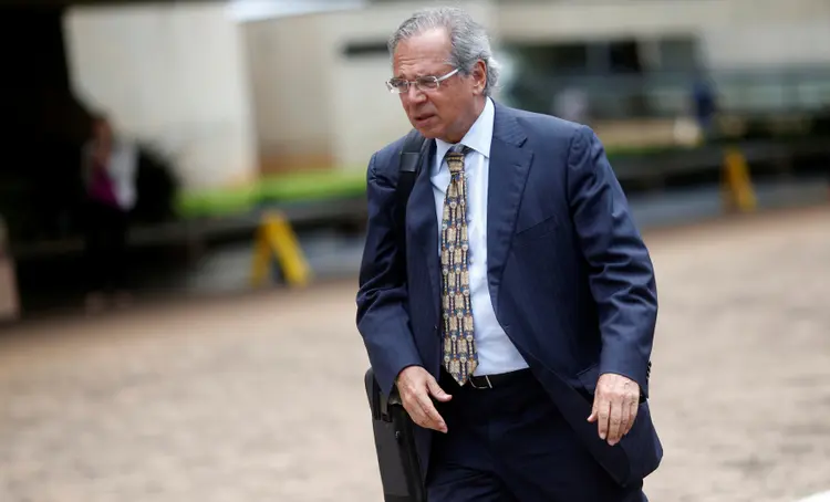 Paulo Guedes em Brasília: associações começaram pressão ao Congresso e ao judiciário contra texto da reforma apresentado pelo time econômico (Adriano Machado/Reuters)