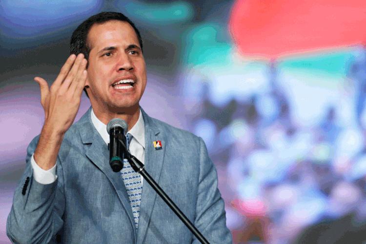 Juan Guaidó: o autoproclamado presidente interino da Venezuela chega ao Brasil para encontro com Bolsonaro e parlamentares aliados (Manaure Quintero/Reuters)