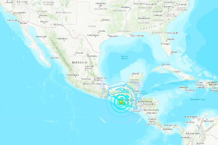 Terremoto de 6,6 magnitude atinge México e causa evacuação da capital (USGS/Reprodução)