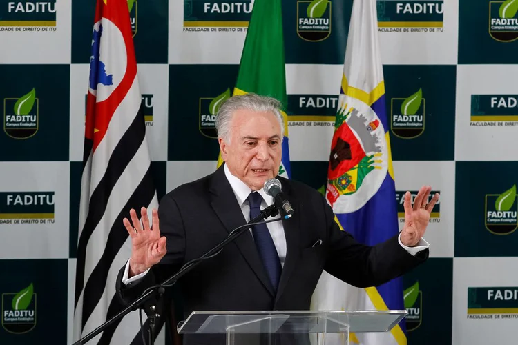 Michel Temer: Com fim de mandato, ex-presidente pode ser investigado na primeira instância (Rogério Melo/PR/Agência Brasil)