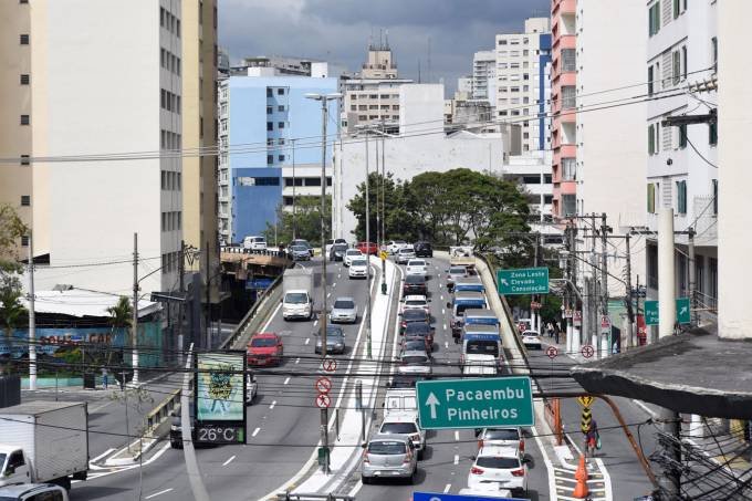 MINHOCÃO: o elevado, a avenida 23 de Maio e a avenida 9 de Julho foram alguns dos pontos mais ruidosos identificados na cidade de São Paulo (SP) (Germano Lüders/Exame)