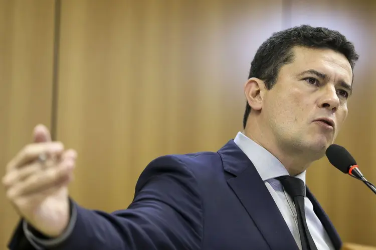 Sérgio Moro: Ministro da Justiça não quis comentar segunda condenação do ex-presidente (Marcelo Camargo/Agência Brasil)