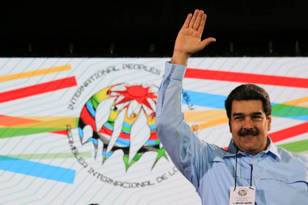 Nicolás Maduro, presidente da Venezuela: apesar da queda no apoio ao seu governo, Maduro ainda é percebido pela população como presidente do país (Reuters/Miraflores Palace/Handout)