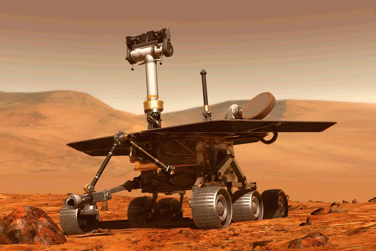 Opportunity: Nasa passou oito meses sem conseguir contato com o robô (Nasa/Divulgação)