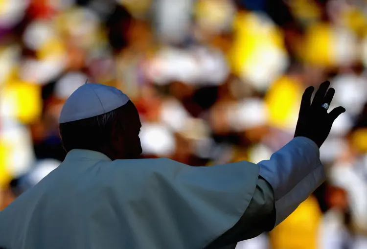 Papa Francisco: "Quando administro o sacramento da reconciliação (a confissão), e também quando fazia isso antes, é incomum que alguém se acuse de violentar a natureza, a Terra, a Criação" (Francois Nel / Staff/Getty Images)