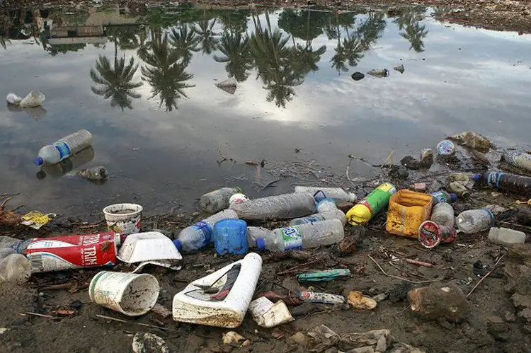 Segundo um estudo da WWF, mais de 104 milhões de toneladas de plástico vão poluir os ecossistemas até 2030 (Martine Perret/ONU Meio Ambiente/Agência Brasil)