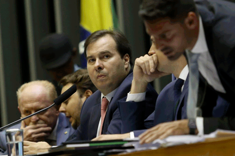 Rodrigo Maia: após dias de embate com o Palácio do Planalto, presidente da Câmara diminui tom das críticas (Wilson Dias/Agência Brasil)