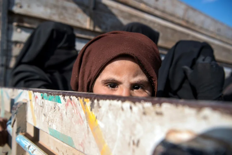 Síria: ao menos 35 crianças morreram no caminho ou pouco depois de chegar ao acampamento, principalmente por hipotermia, diz a ONU (AFP/AFP)