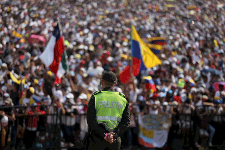 Venezuela Aid Live: Show foi promovido pelo bilionário britânico Richard Branson (Luisa Gonzalez/Reuters)