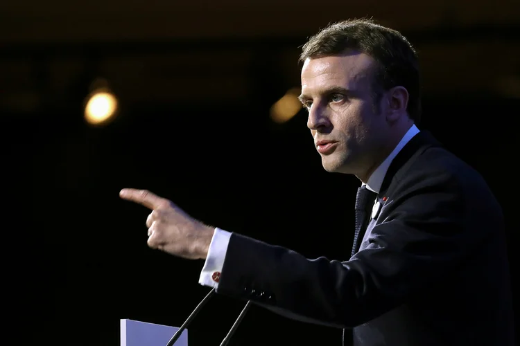 Emmanuel Macron, presidente francês (imagem de arquivo) Ludovic Marin/Pool via REUTERS/File Photo (Ludovic Marin/Reuters)