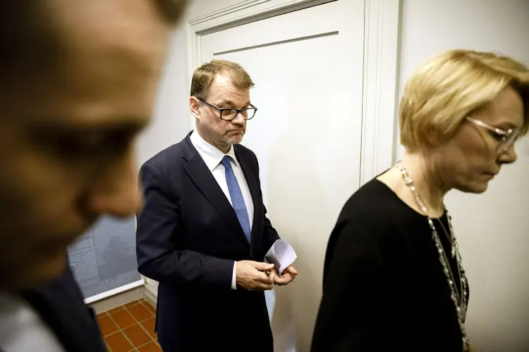 Juha Sipilä, 57 anos, venceu as legislativas de 2015 com a promessa de "ajustar" tudo o que não funcionava na Finlândia (Lehtikuva/Seppo Samuli/Reuters)