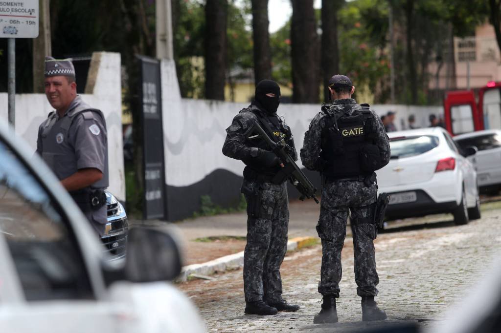 Polícia Civil e o MP-SP investigam o aluno R.M.O., de 17 anos, suspeito de incitar o massacre na Escola Raul Brasil (Amanda Perobelli/Reuters)