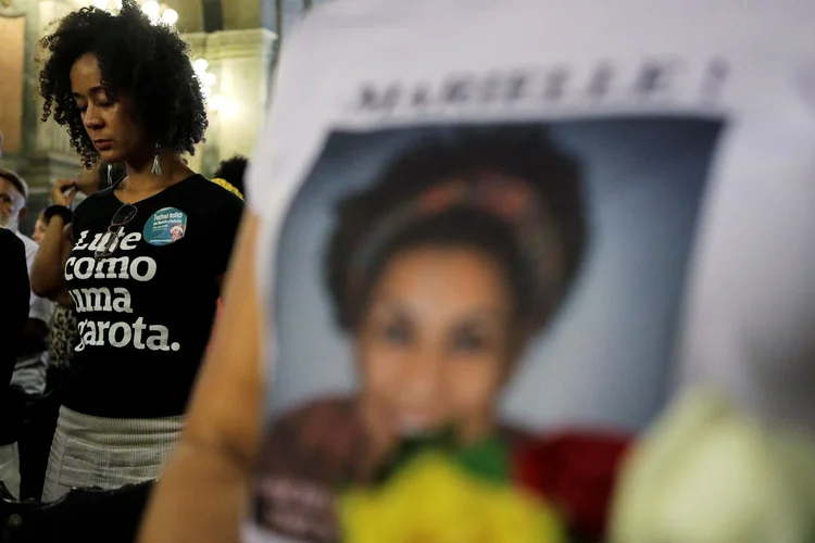 Há exatamente um ano, a vereadora carioca Marielle Franco era assassinada com quatro tiros na cabeça (Sergio Moraes/Reuters)