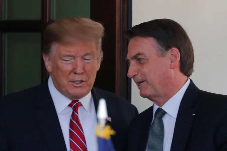 Trump e Bolsonaro: presidente americano disse que sabe o que quer em relação à Venezuela (Carlos Barria/Reuters)