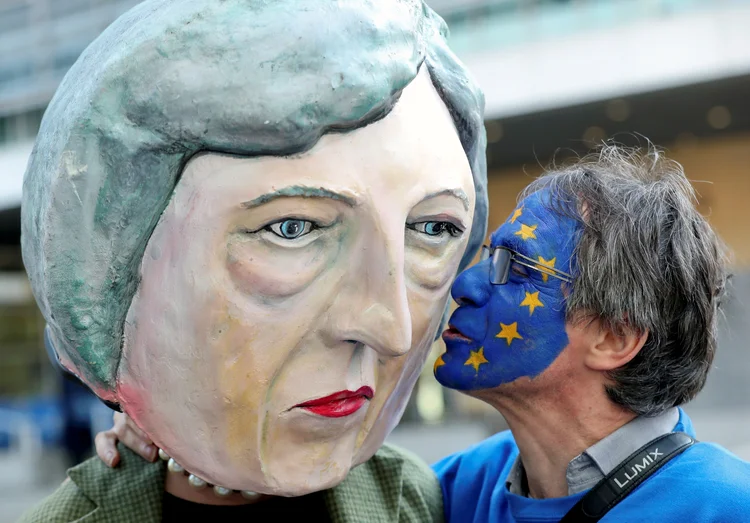 Brexit: todos os países-membros da UE devem aprovar a prorrogação da data de saída do Reino Unido do bloco (Yves Herman/Reuters)
