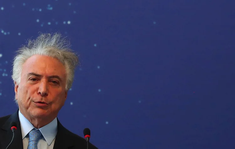 Michel Temer: foto foi utilizada na notícia do jornal argentino Clarín (Pilar Olivares/Reuters)