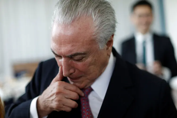 Temer: o ex-presidente foi transferido por volta das 15h30 (Adriano Machado/Reuters)
