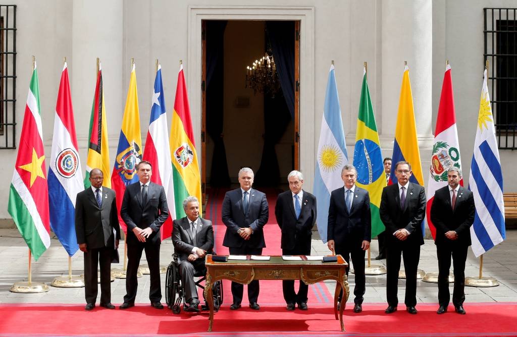 Bloco sul-americano Prosul é criado no Chile com a presença de Bolsonaro
