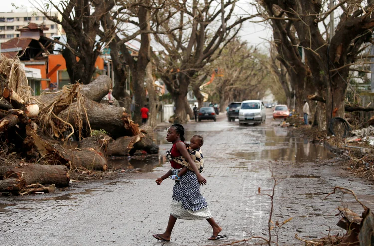 Moçambique: ciclone Idai devastou a cidade portuária de Beira com ventos de até 170 quilômetros por hora (Siphiwe Sibeko/Reuters)