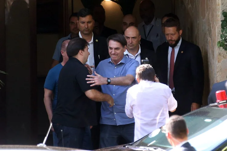 Rodrigo Maia e Jair Bolsonaro: no sábado, presidente disse que Maia é um "parceiro" (Antonio Cruz/Agência Brasil)