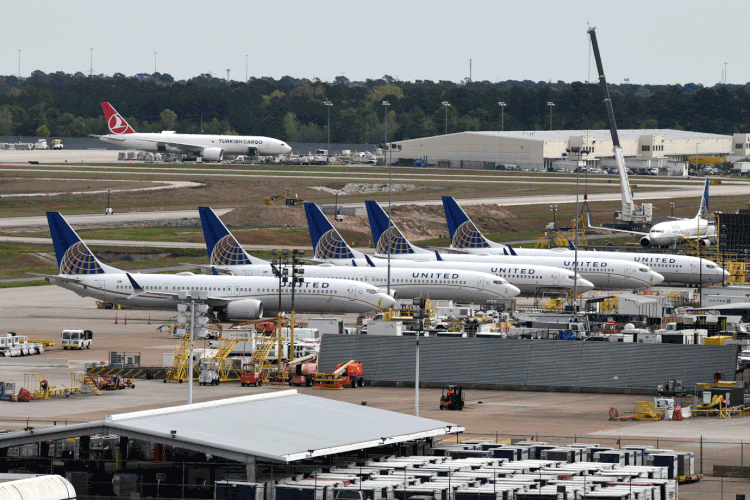 Boeing 737: até meados de abril, a empresa cortará a produção mensal do MAX de 42 para 10 (Loren Elliott/Reuters)