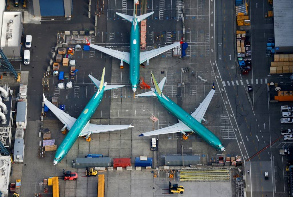 Boeing: Aviões 737 MAX foram proibidos de voar em mais de 40 países após dois acidentes envolvendo o modelo (Lindsey Wasson/File Photo/Reuters)