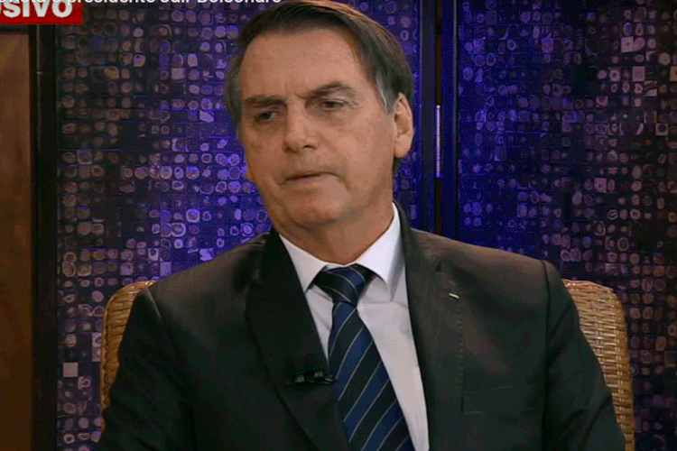 Bolsonaro: presidente criticou papel da imprensa na divulgação de notícias sobre o governo (Band TV/Reprodução)