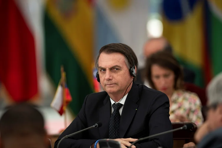 Bolsonaro: o governo não está conseguindo lidar bem com a divulgação de questões importantes, em especial a reforma da Previdência (Courtesy of Chilean Presidency/Handout/Reuters)