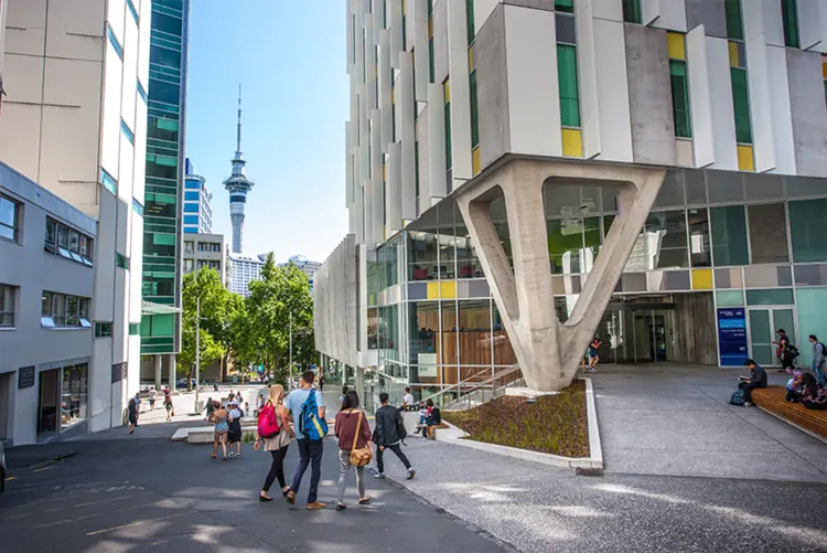 Campus da Auckland University of Technology: universidade se baseia em parcerias empresariais e corpo docente e discente internacional (Auckland University of Technology/Divulgação)