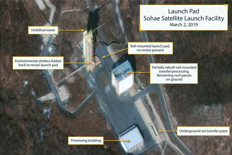 Base coreana: imagens de satélite desmentem líder do país asiático (HANDOUT/CSIS/Beyond Parallel/DigitalGlobe 2019/Reuters)