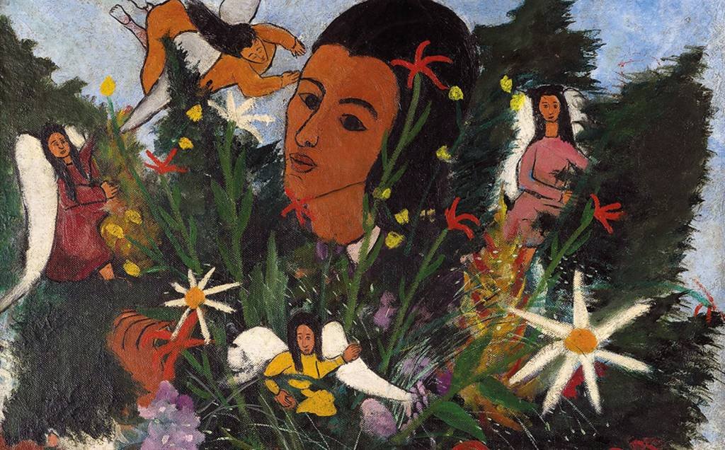 "Vendedora de flores", de Djanira da Motta: pintora dedicou sua produção a temas da cultura popular (Reprodução/Divulgação)