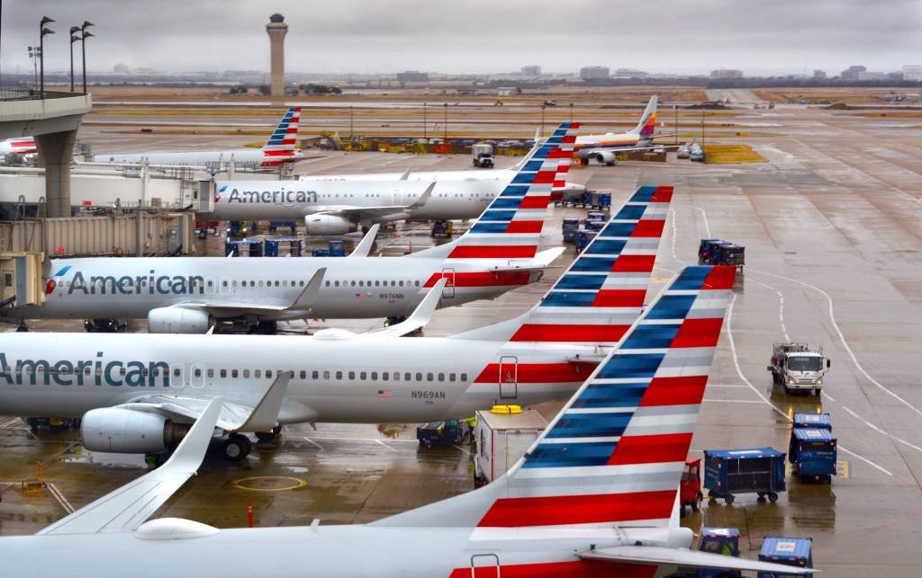 American Airlines: lucro líquido da empresa subiu para 425 milhões de dólares, ou 0,96 dólar por ação (Robert Alexander/Getty Images)