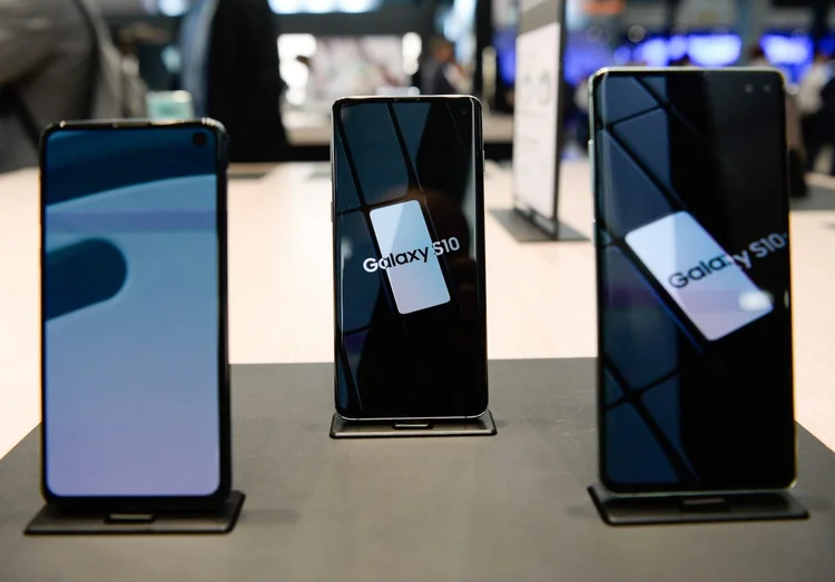 Galaxy S10: aparelhos foram expostos no Congresso Mundial de Celulares (MWC), em Barcelona (Getty Images/Getty Images)