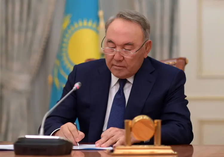 Ex-presidente do Cataquistão, Nursultan Nazarbayev (Kazakhstan/TASS/Getty Images)